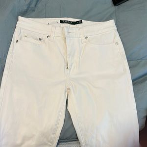 Ralph Lauren skinny white jeans